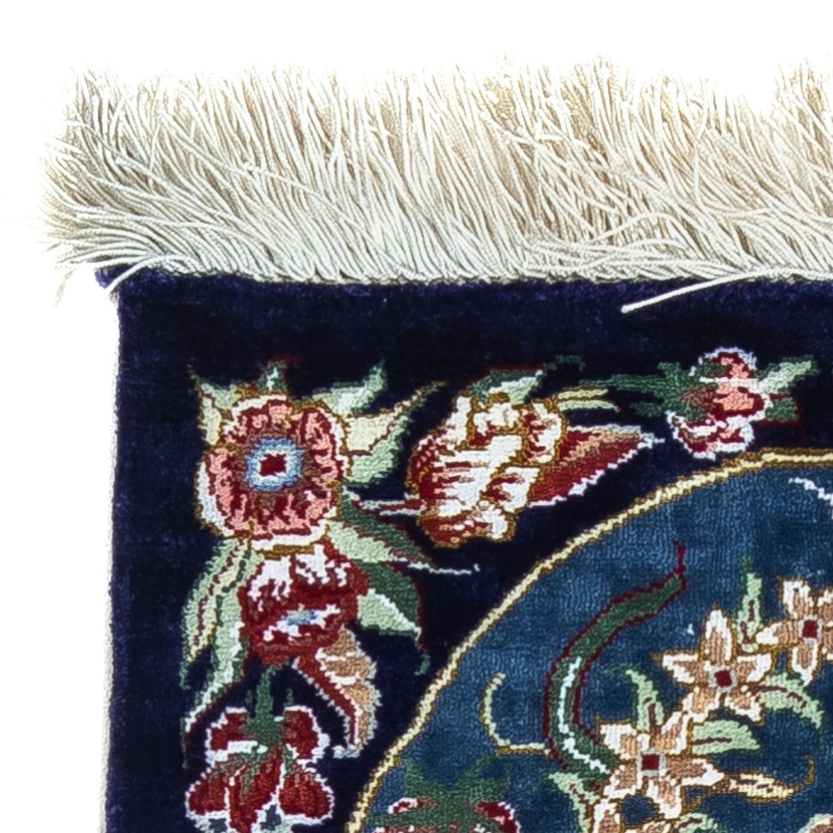 Seidenteppich - Ghom Seide - Premium 40 x 28 cm Fußmatte