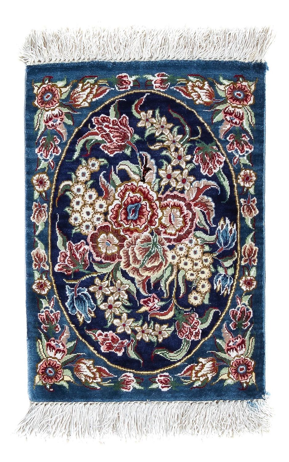 Seidenteppich - Ghom Seide - Premium 40 x 28 cm Fußmatte