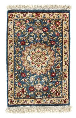 Seidenteppich - Ghom Seide - Premium 44 x 27 cm Fußmatte