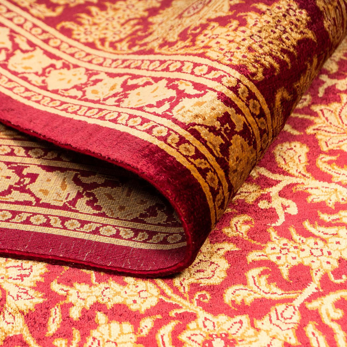 Seidenteppich - Ghom Seide - Premium 216 x 132 cm Teppichbrücke