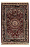 China Seide Teppich 122x183cm - Orientteppich - Rechteckig / Dunkelrot / 122 x 183 cm Rechteckig