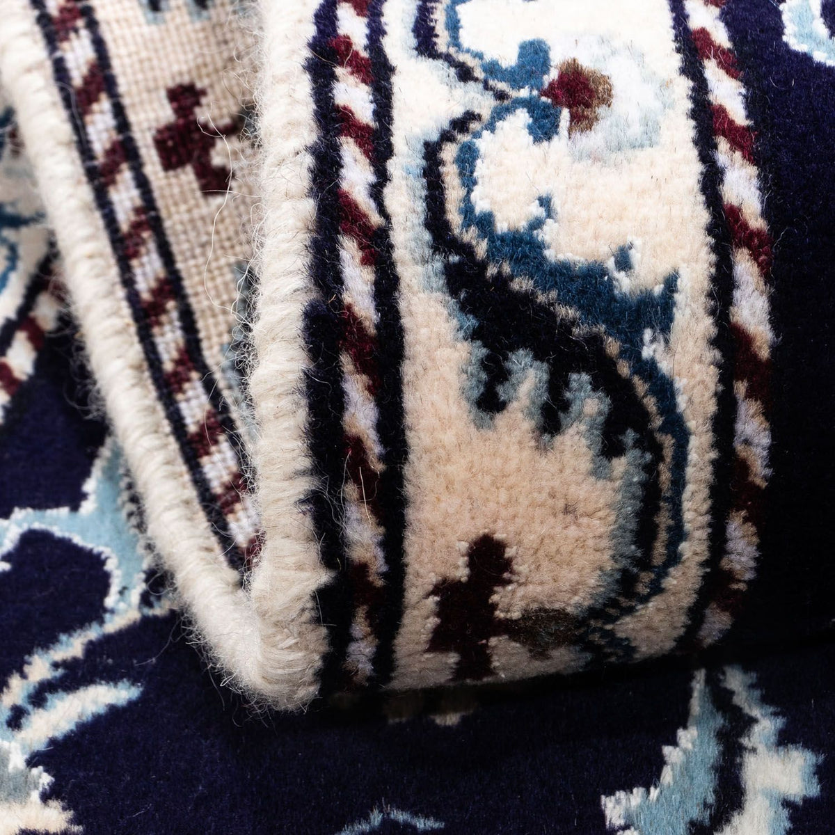 Perserteppich - Nain 135 x 66 cm - dunkelblau