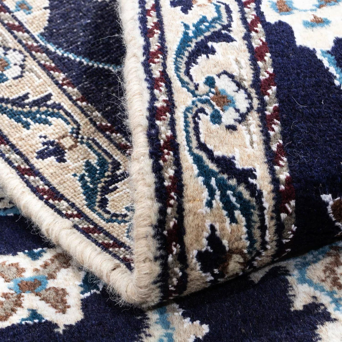 Perserteppich - Nain 138 x 68 cm - dunkelblau