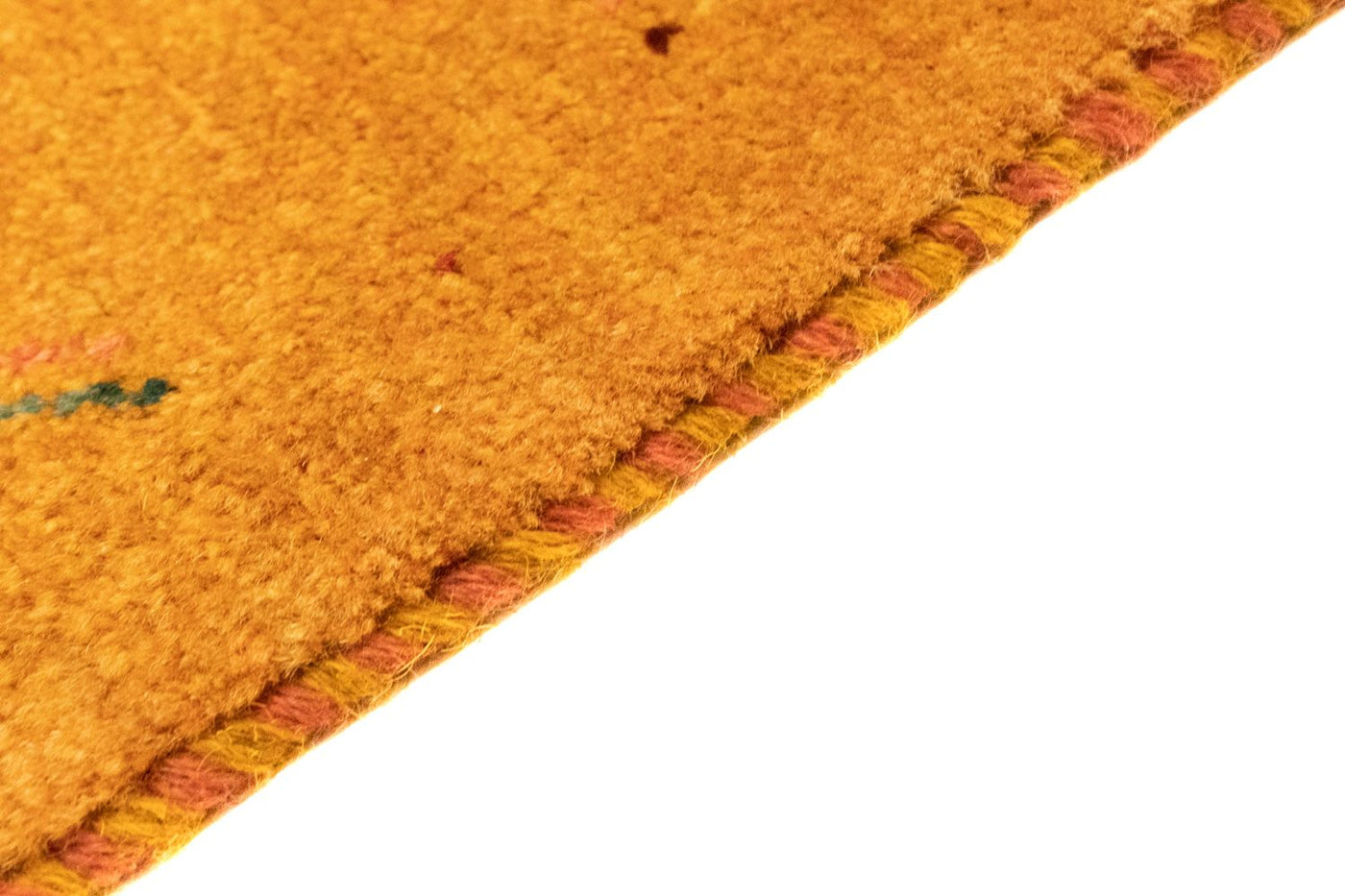 Gabbeh Teppich - Perser 130 x 81 cm - gold