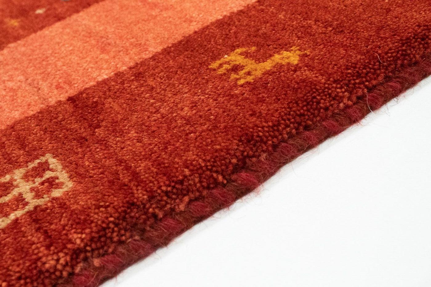 Gabbeh Persisch Teppich 201x146cm - Perserteppich Wollteppich