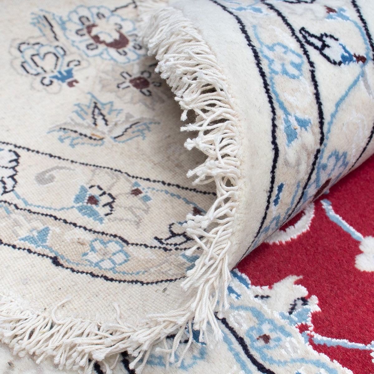 Perserteppich - Nain 300 x 300 cm - dunkelrot