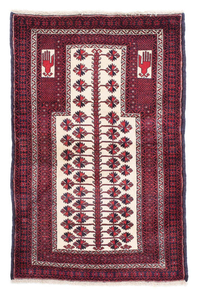 Belutsch Teppich 89x136cm - Orientteppich - rot