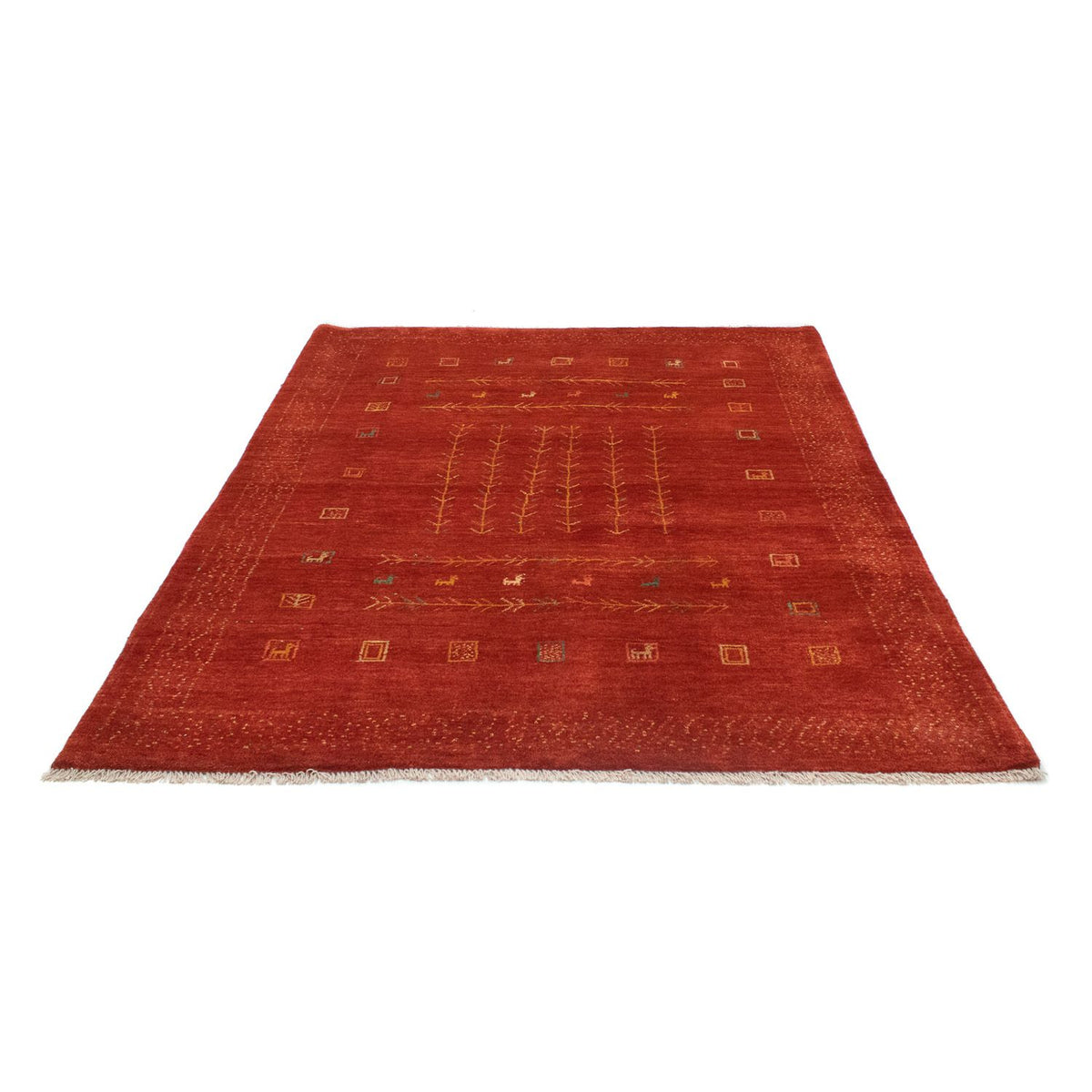 Gabbeh Teppich - Perser 190 x 150 cm - rot