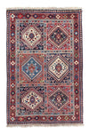 Yalameh Teppich 98x148cm - Perserteppich - Rechteckig / Hellrot / 98 x 148 cm Rechteckig