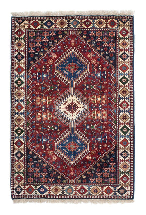 Perserteppich - Nomadic 155 x 105 cm - dunkelrot