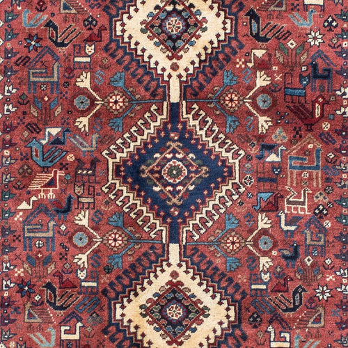 Perserteppich - Nomadic 146 x 100 cm - hellrot