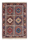 Yalameh Teppich 101x150cm - Perserteppich - Rechteckig / Mehrfarbig / 101 x 150 cm Rechteckig