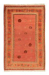 Gabbeh Teppich - Perser 115 x 176 cm - orange - Rechteckig / Orange / 115 x 176 cm Rechteckig