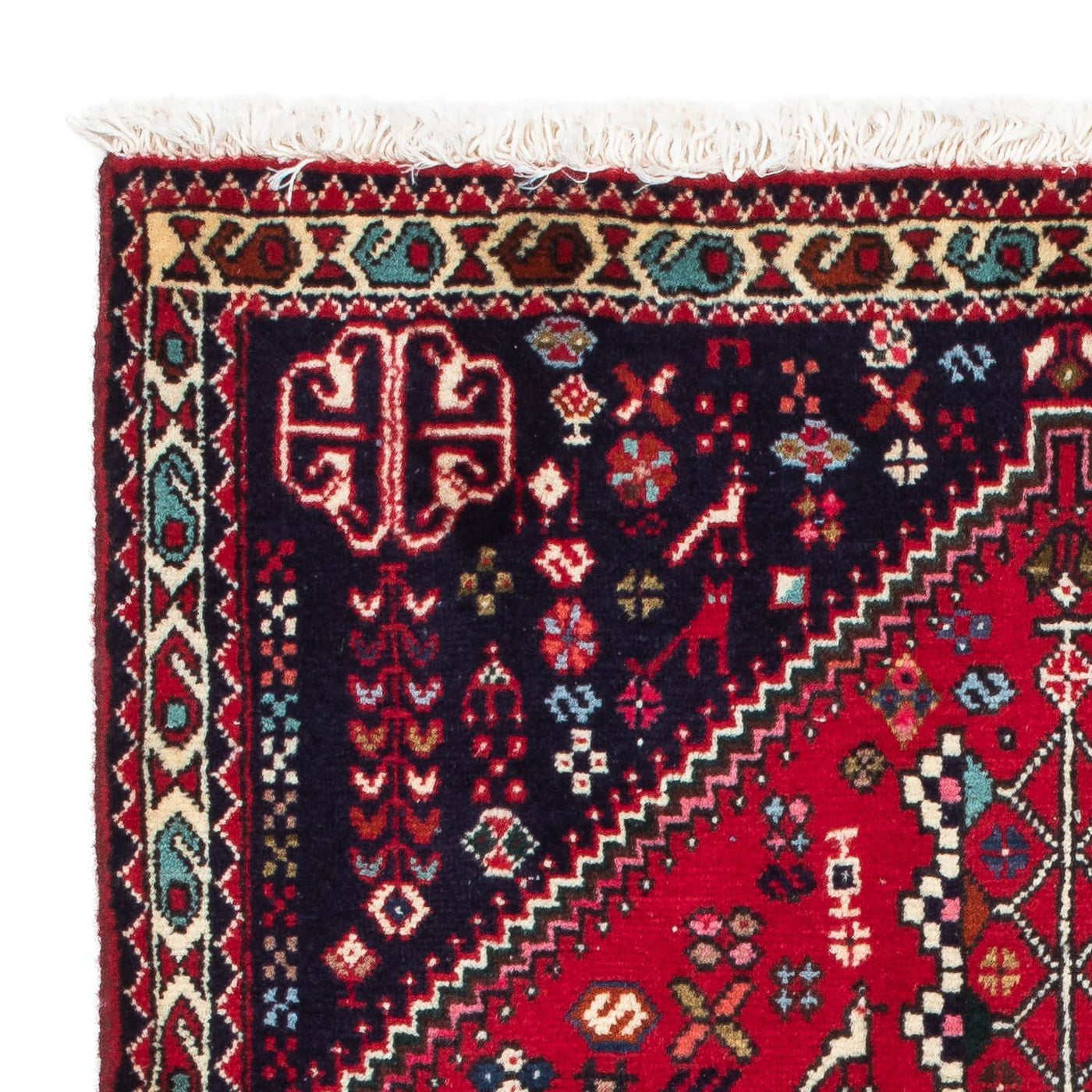 Perserteppich - Nomadic 122 x 78 cm - dunkelrot