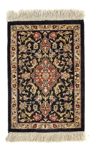 Seidenteppich - Ghom Seide - Premium 42 x 28 cm Fußmatte