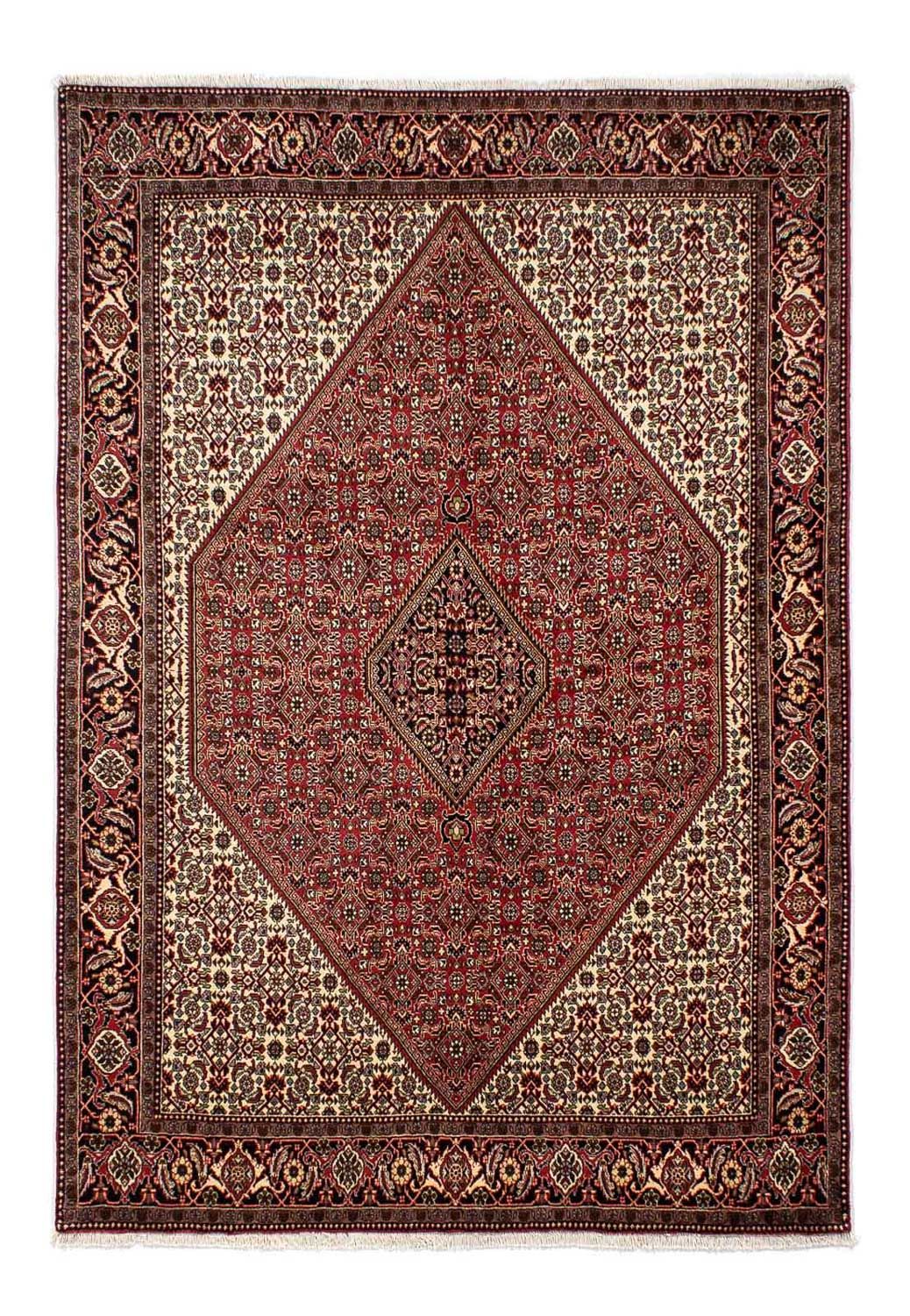 Perserteppich - Bidjar 242 x 171 cm - dunkelrot