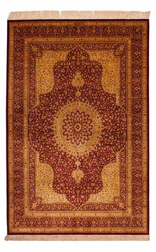 Ghom - Seide Teppich 188x130cm - Perserteppich