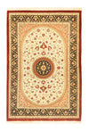 Ghom Teppich 107x154cm - Perserteppich - Rechteckig / Beige / 107 x 154 cm Rechteckig