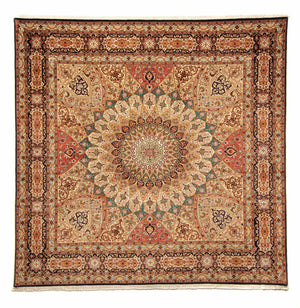 Perserteppich - Täbriz - Royal 253 x 252 cm Quadratischer Teppich