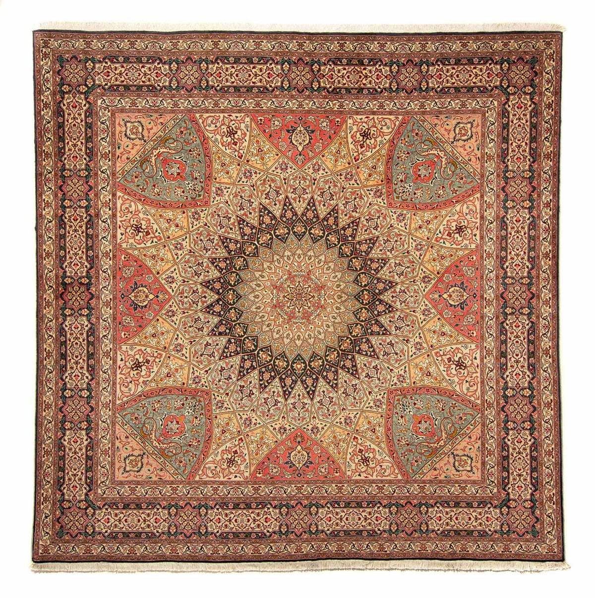 Perserteppich - Täbriz - Royal 253 x 250 cm Teppich Quadratisch