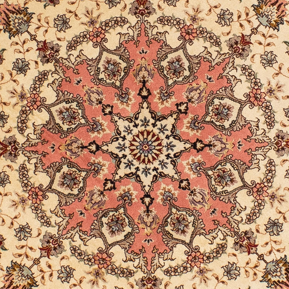 Perserteppich - Täbriz - Royal 150 x 150 cm - hellbraun