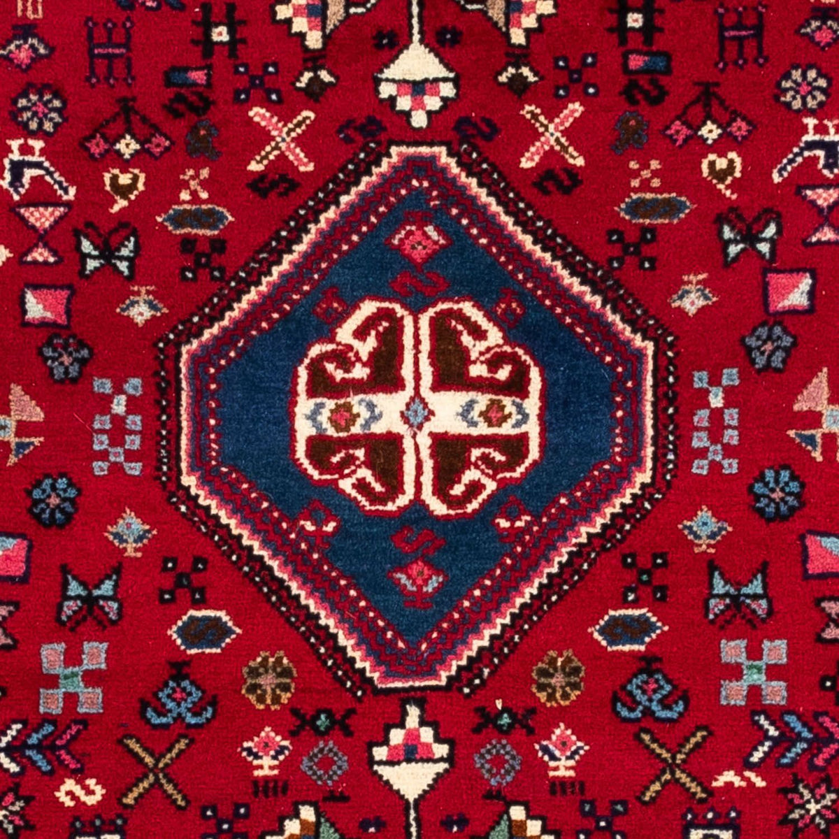 Perserteppich - Nomadic 150 x 103 cm - dunkelrot