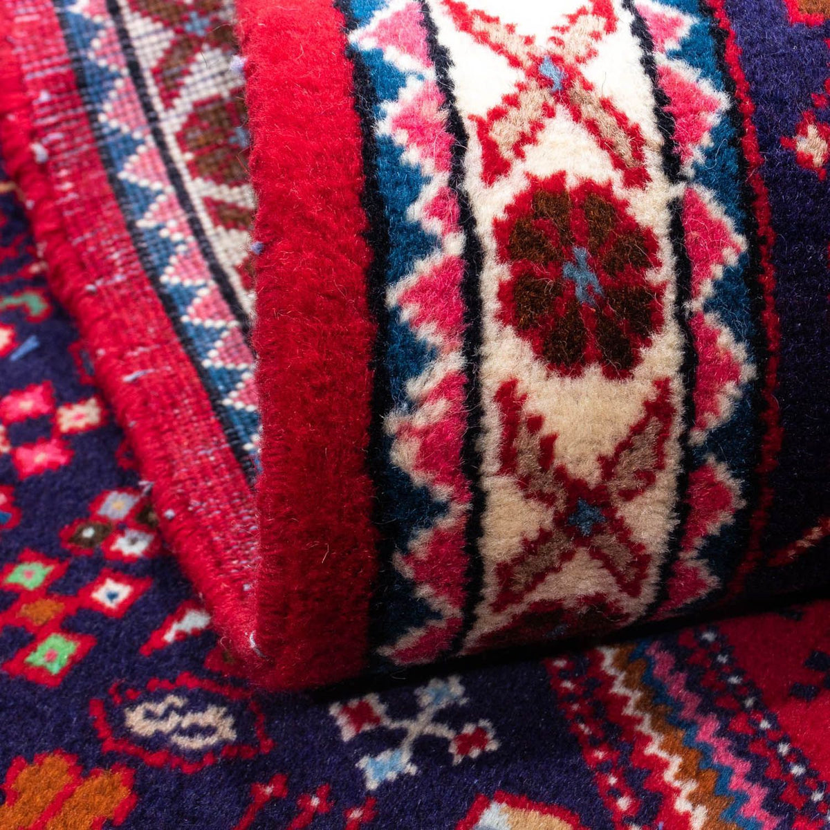 Perserteppich - Nomadic 150 x 103 cm - dunkelrot