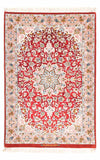Isfahan Teppich 83x123cm - Perserteppich - Rechteckig / Rot / 83 x 123 cm Rechteckig