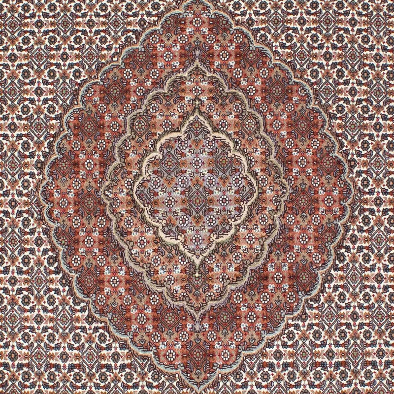 Perserteppich - Täbriz 212 x 153 cm - hellbraun