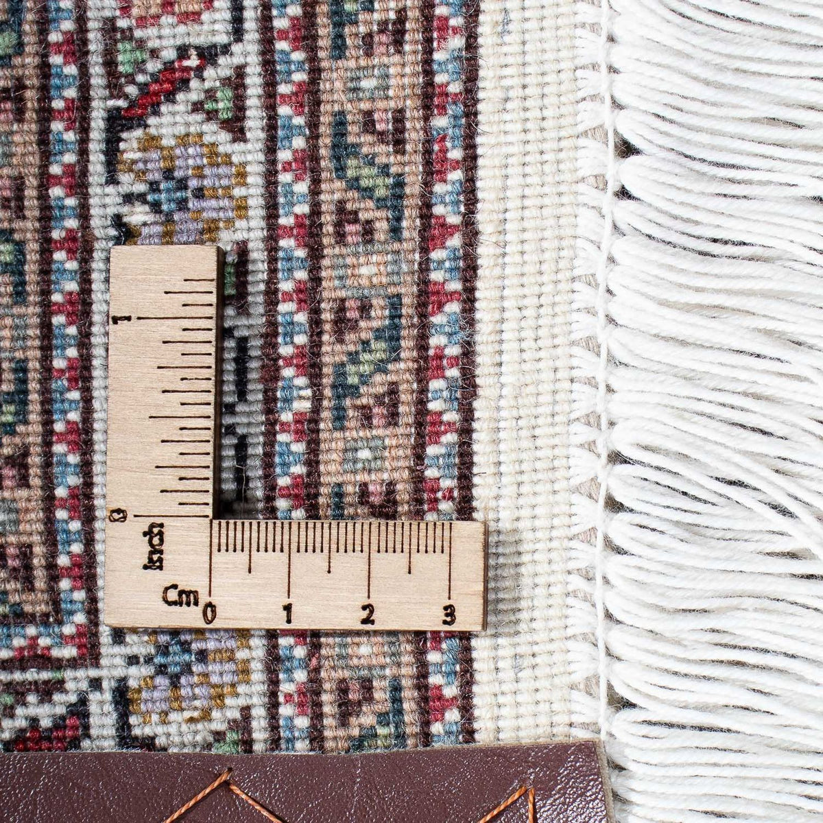 Perserteppich - Täbriz 212 x 153 cm - hellbraun