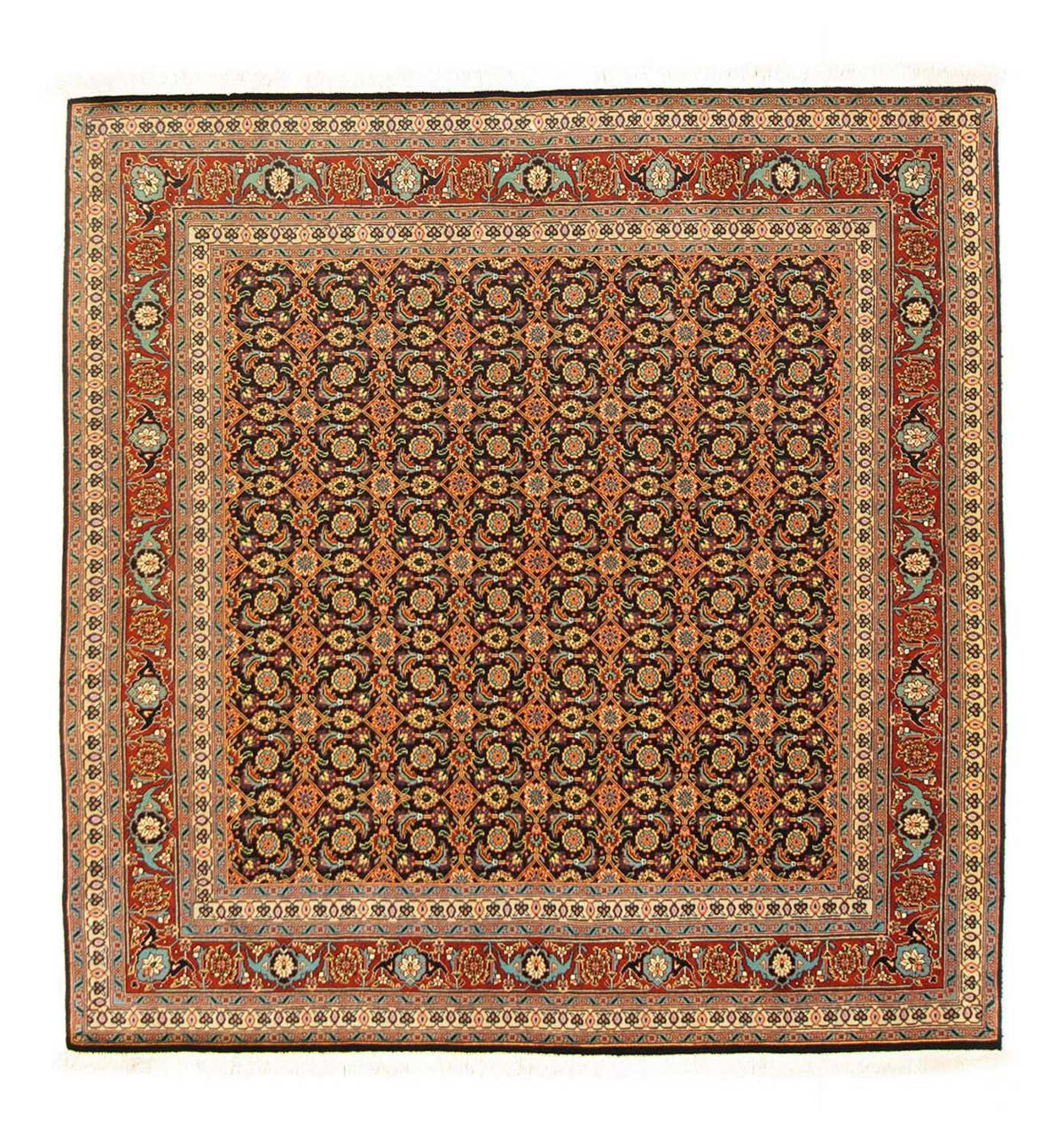 Perserteppich - Täbriz - Royal 156 x 155 cm Teppich Quadratisch