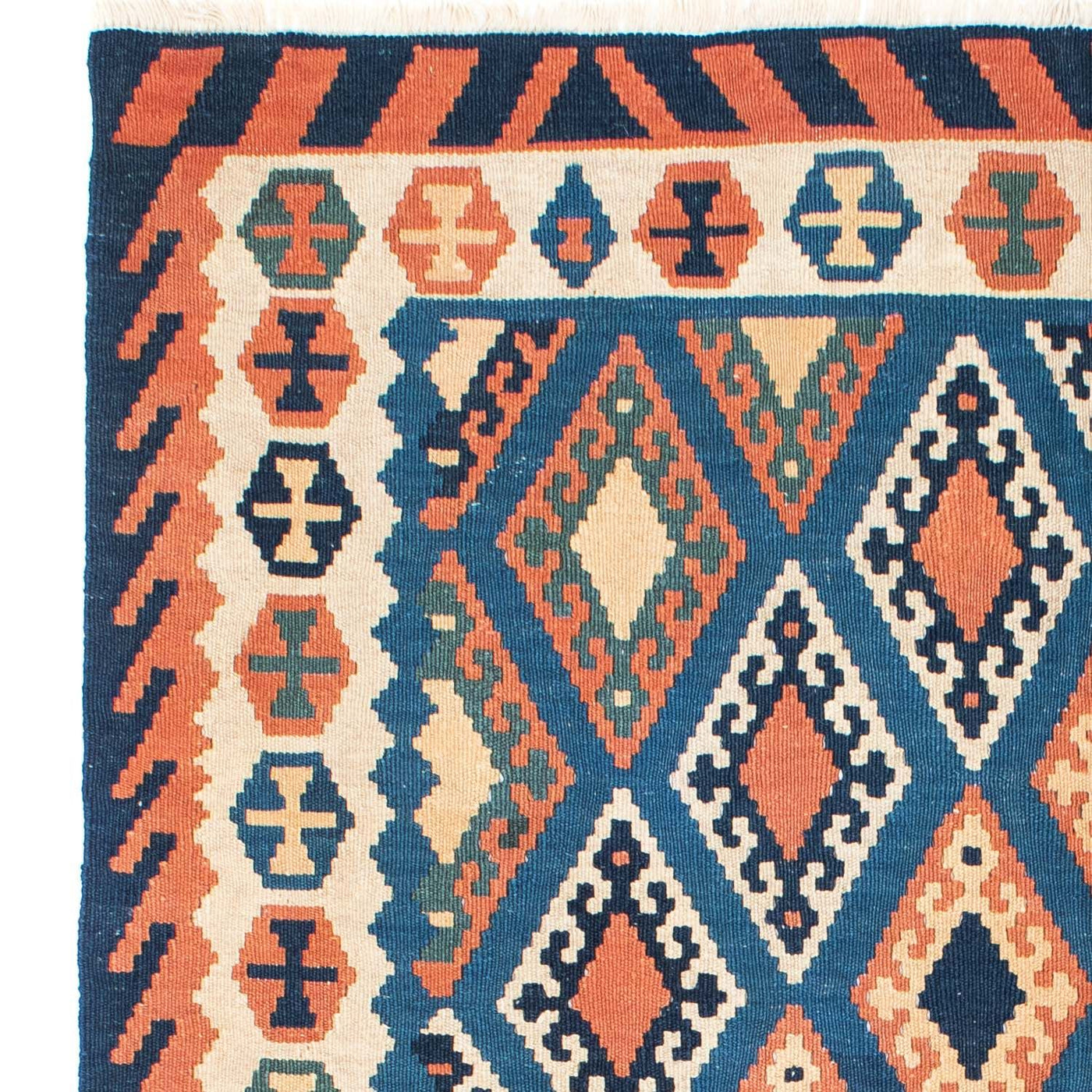 Kelim Teppich - Oriental 222 x 158 cm - blau