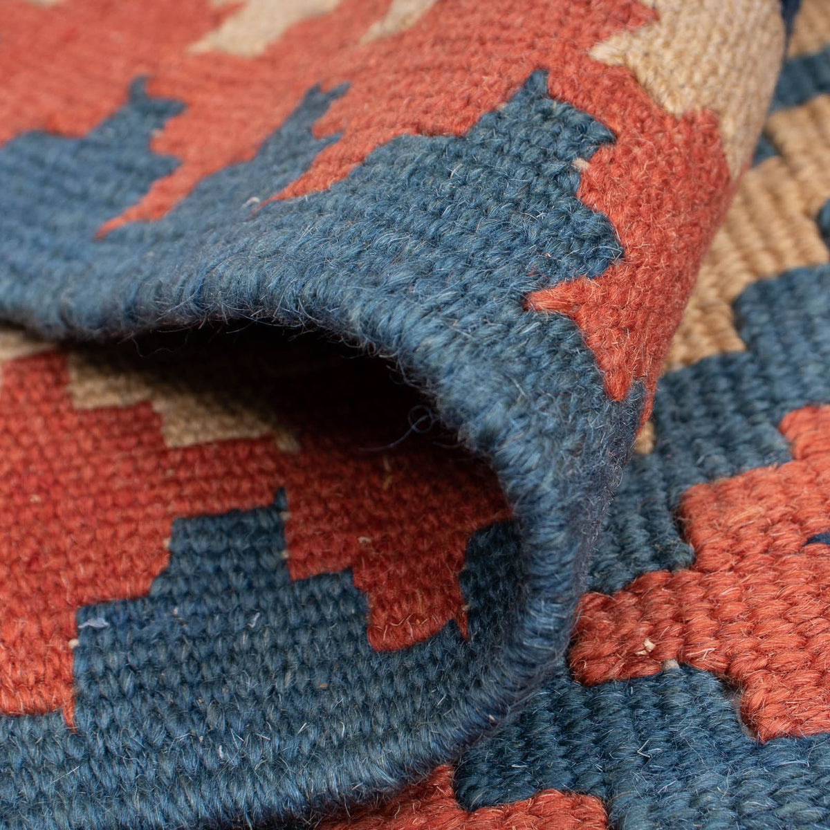 Kelim Teppich - Oriental 175 x 116 cm - blau