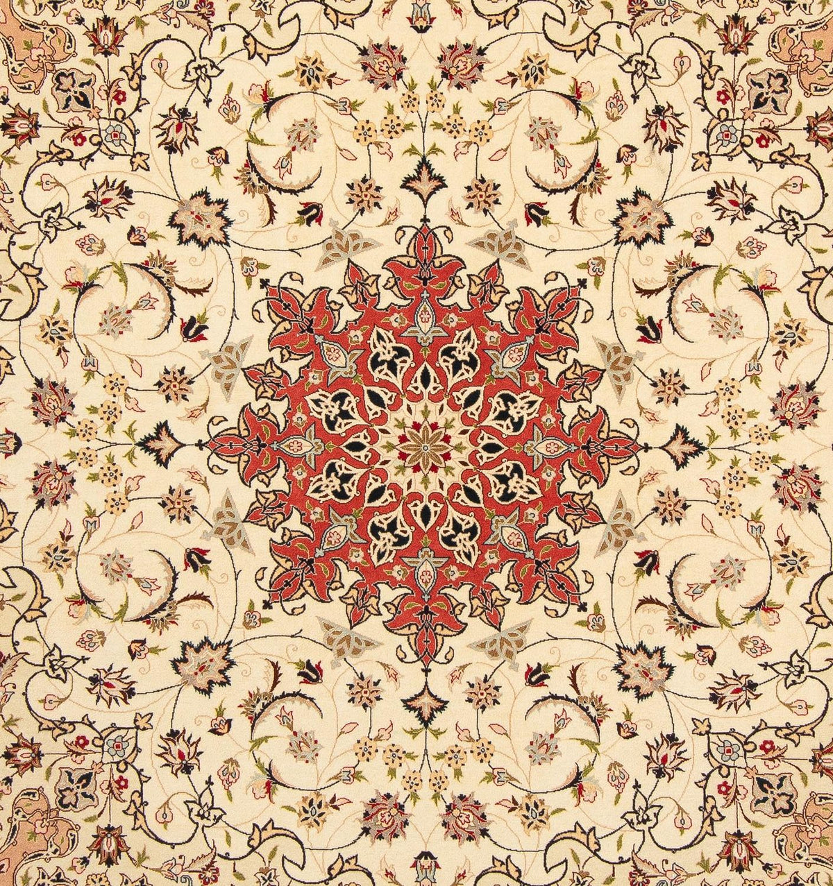 Perserteppich - Täbriz - Royal 209 x 208 cm Teppich Quadratisch