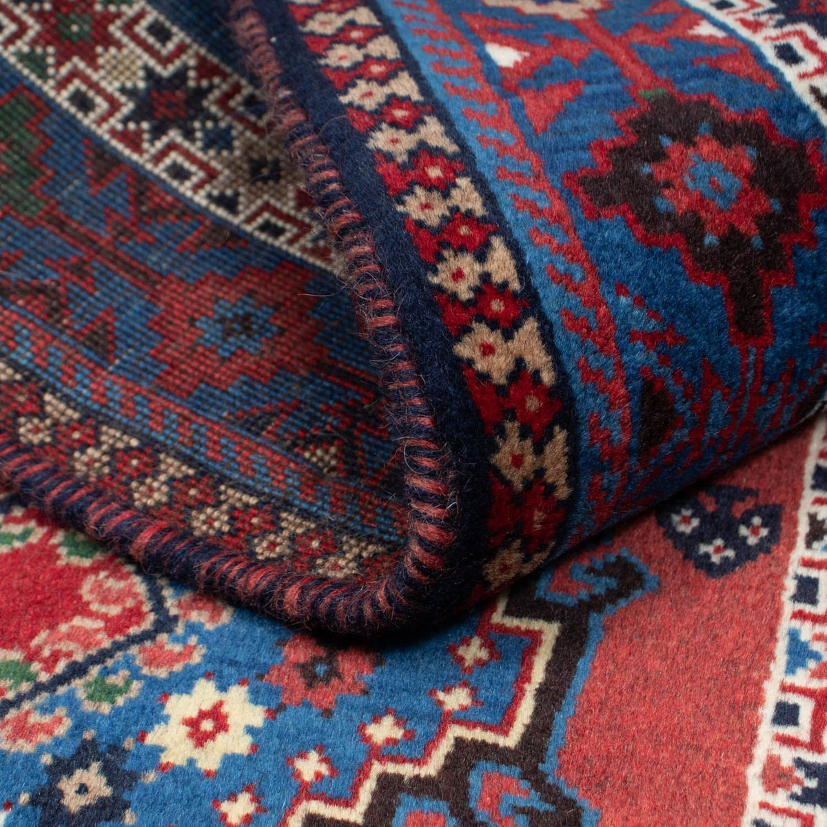 Perserteppich - Nomadic 140 x 100 cm - dunkelrot