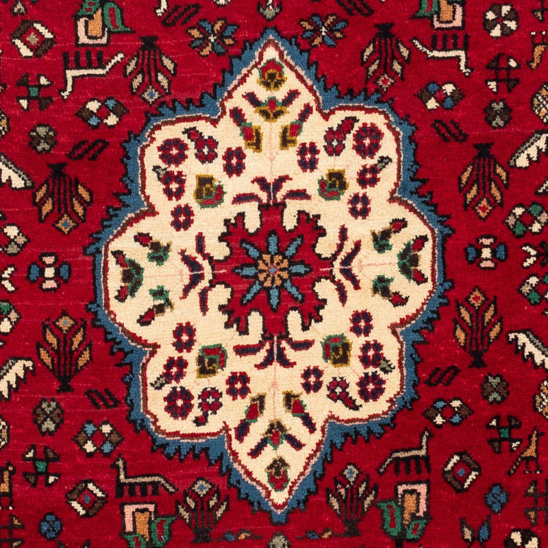 Perserteppich - Nomadic 148 x 102 cm - dunkelrot