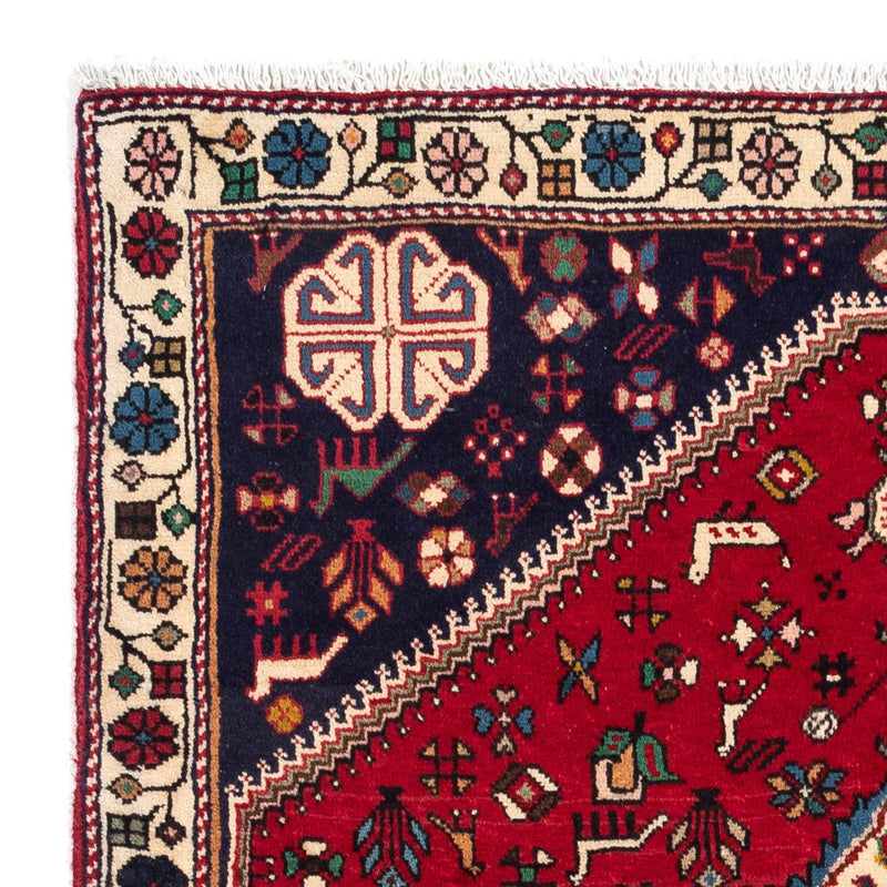 Perserteppich - Nomadic 148 x 102 cm - dunkelrot