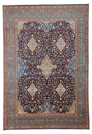 Perserteppich - Classic 438 x 305 cm - dunkelblau
