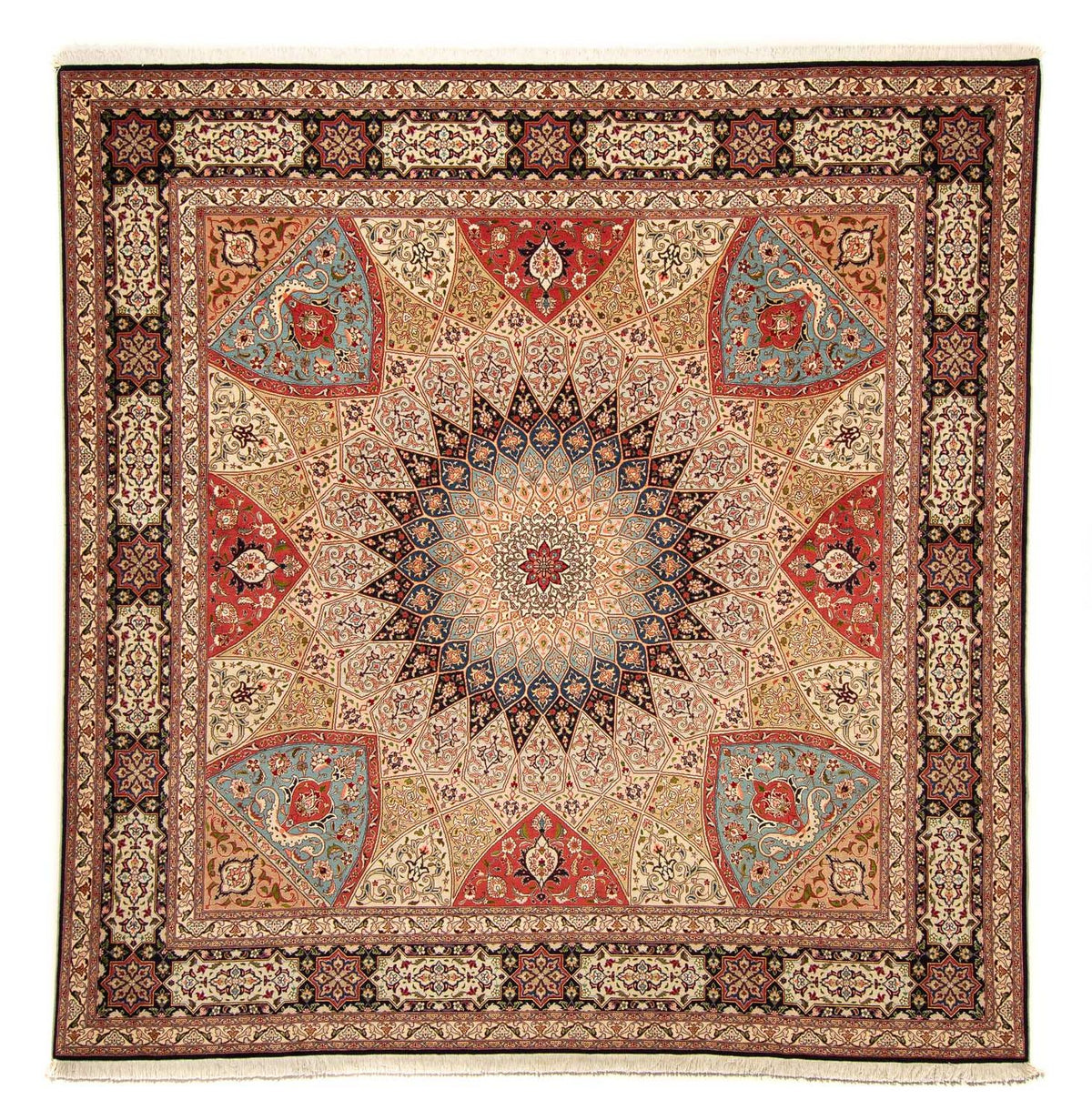 Perserteppich - Täbriz - Royal 254 x 250 cm Quadratischer Teppich