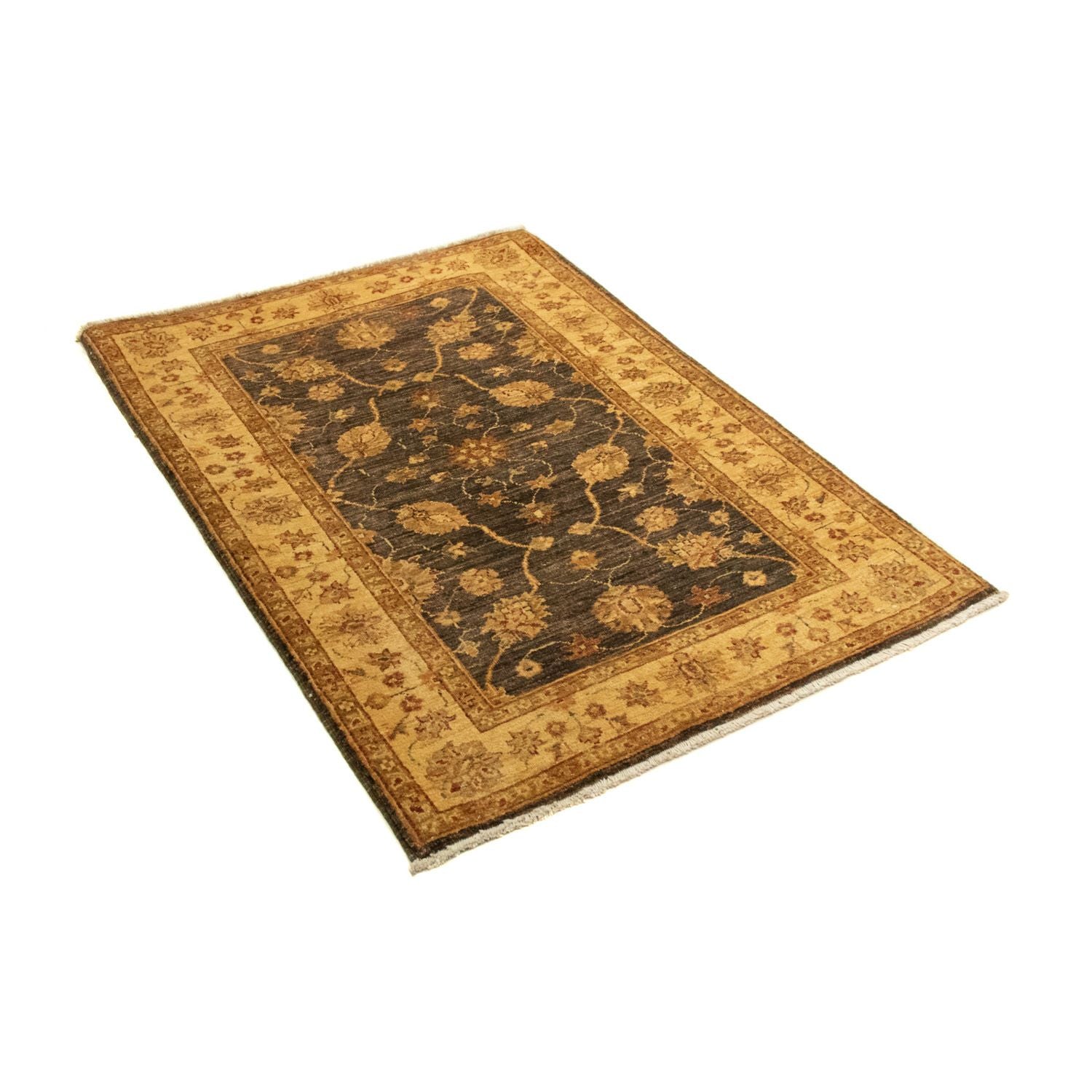 Ziegler Teppich 128 x 89 cm - dunkelbraun