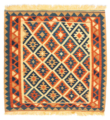 Kelim Teppich - Oriental 100 x 100 cm - beige