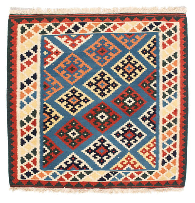 Kelim Teppich - Oriental 100 x 104 cm - dunkelblau