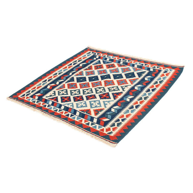 Kelim Teppich - Oriental 100 x 100 cm - beige