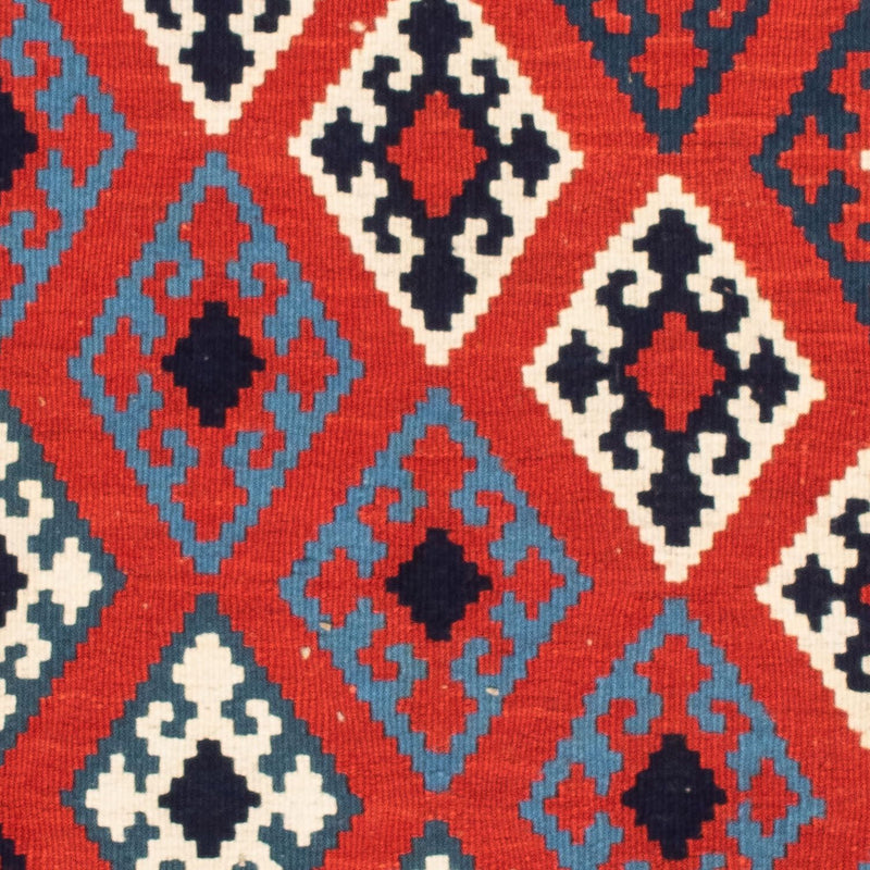 Kelim Teppich - Oriental 104 x 103 cm - dunkelrot