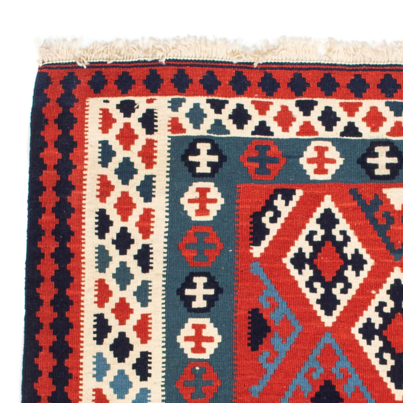 Kelim Teppich - Oriental 104 x 103 cm - dunkelrot