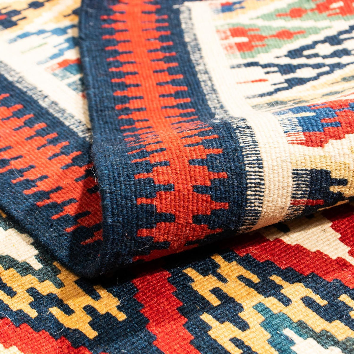 Kelim Teppich - Oriental 104 x 103 cm - mehrfarbig