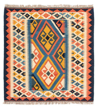 Kelim Teppich - Oriental 103 x 100 cm - blau – product image