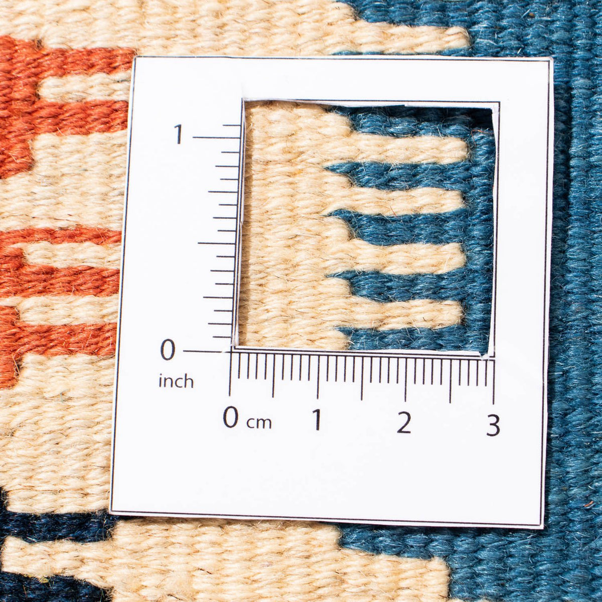 Kelim Teppich - Oriental 103 x 100 cm - blau