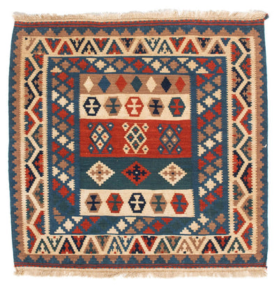 Kelim Teppich - Oriental 100 x 102 cm - blau