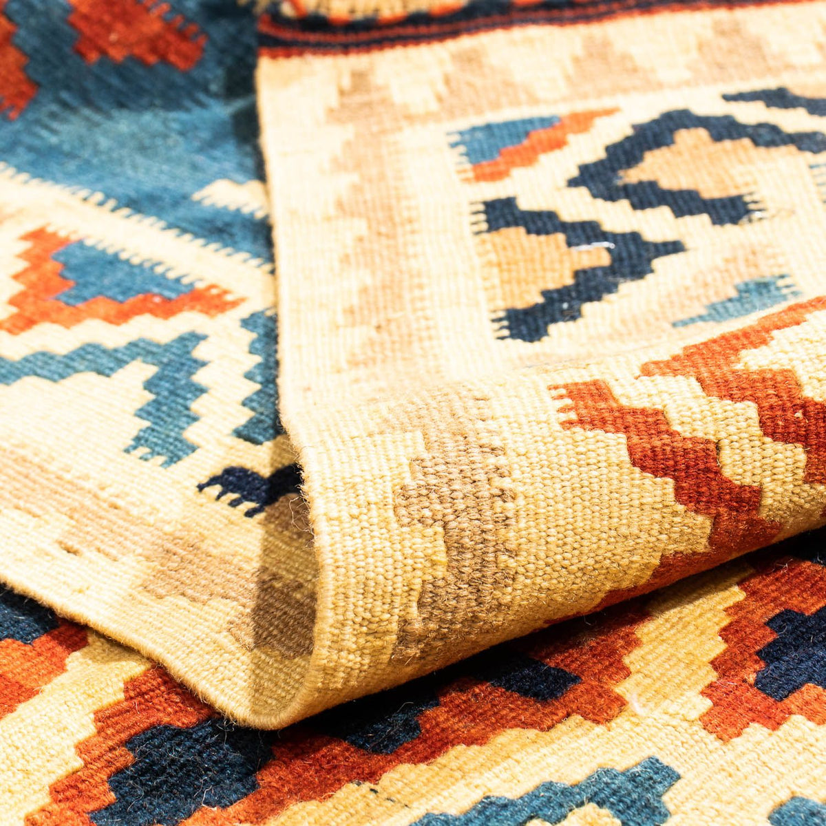 Kelim Teppich - Oriental 105 x 102 cm - mehrfarbig